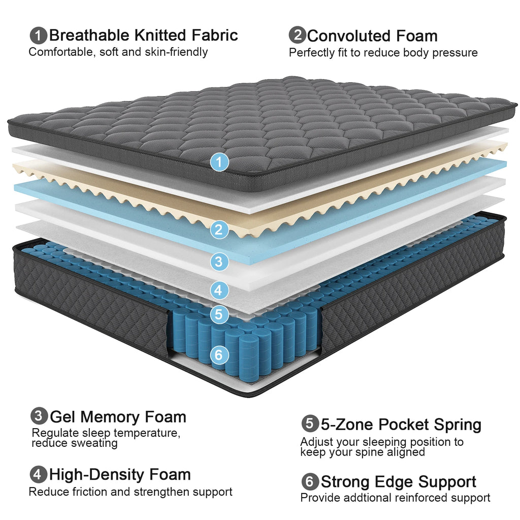 Hybrid Memory Foam Mattress